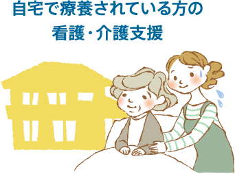 自宅で療養されている方の看護・介護支援